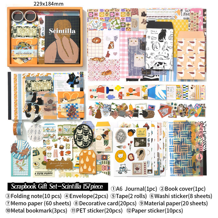Inspiration Moment Warm Journal Sticker 157pcs