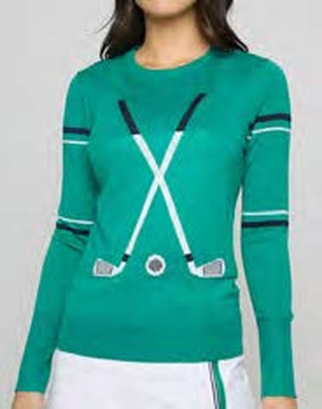 L'Etoile Club Sweater - Green/White