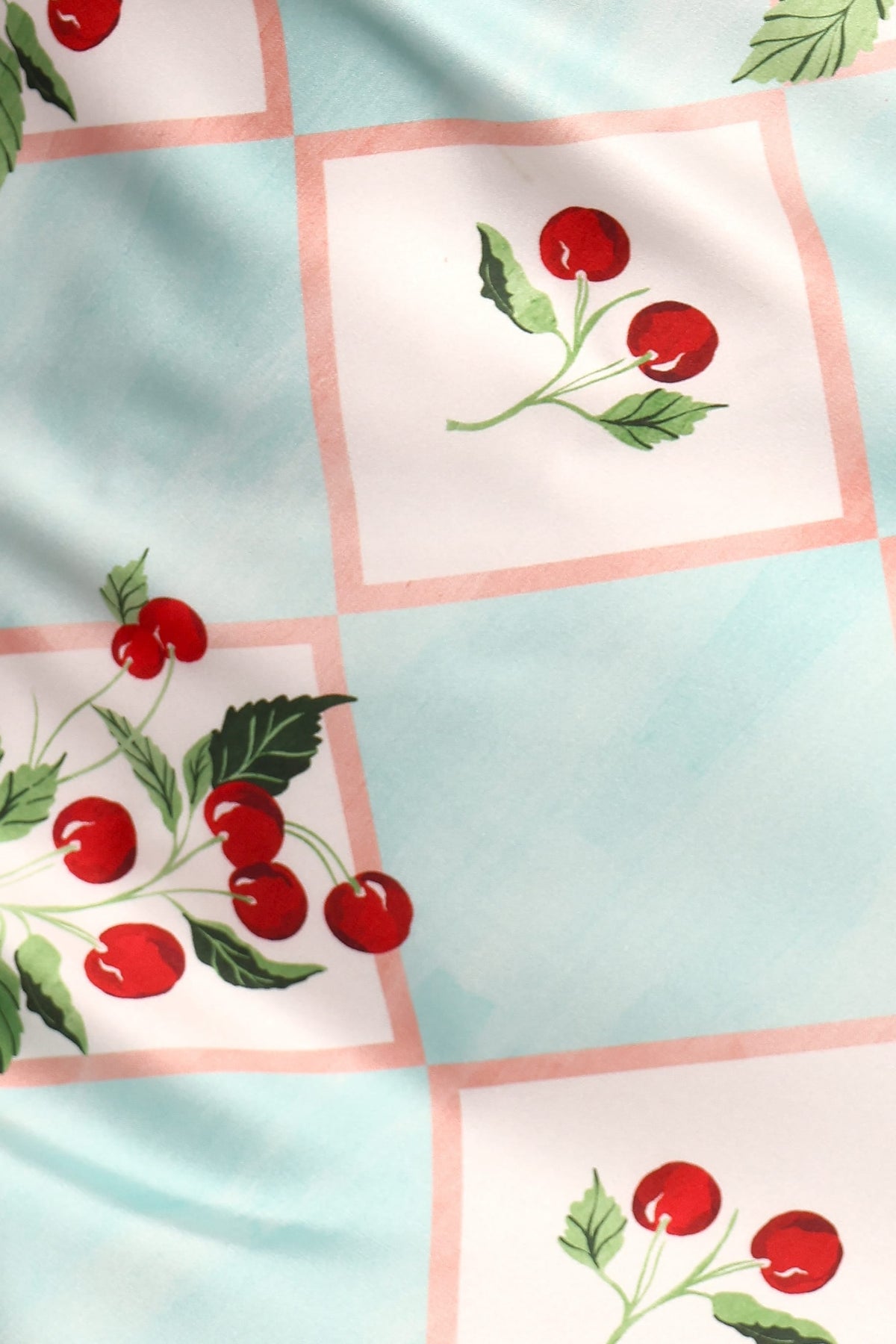 Benton Strapless Midi Dress - Cherry Print