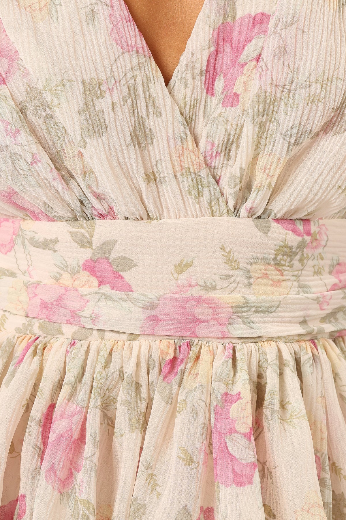 Penelope Ruffle Mini Dress - Cream