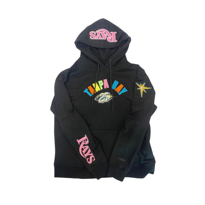 Rays Women's Pro Standard Black 25th Anniversary Promax Hoodie