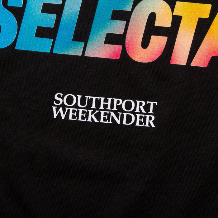 Southport Selecta Front Print - Tshirt - Black