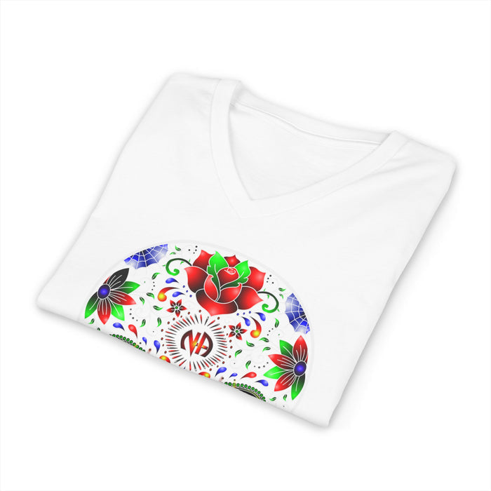 Sugar Skull Inverted dtg V-Neck Tee