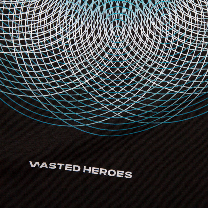 003 Geometric Back Print - Tshirt - Black