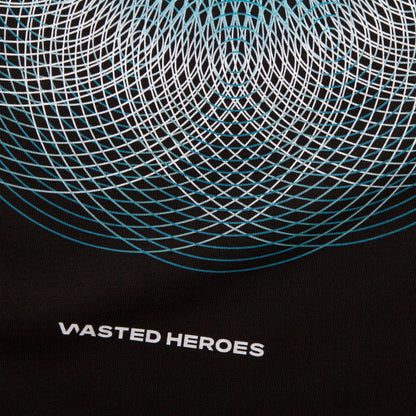 003 Geometric Back Print - Tshirt - Black