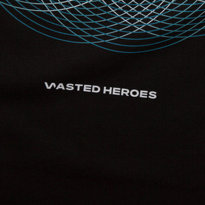 003 Geometric Back Print - Tshirt - Black