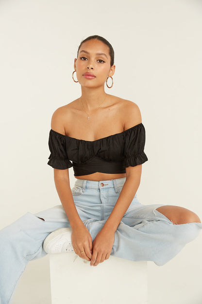 Mara Puff Crop Top