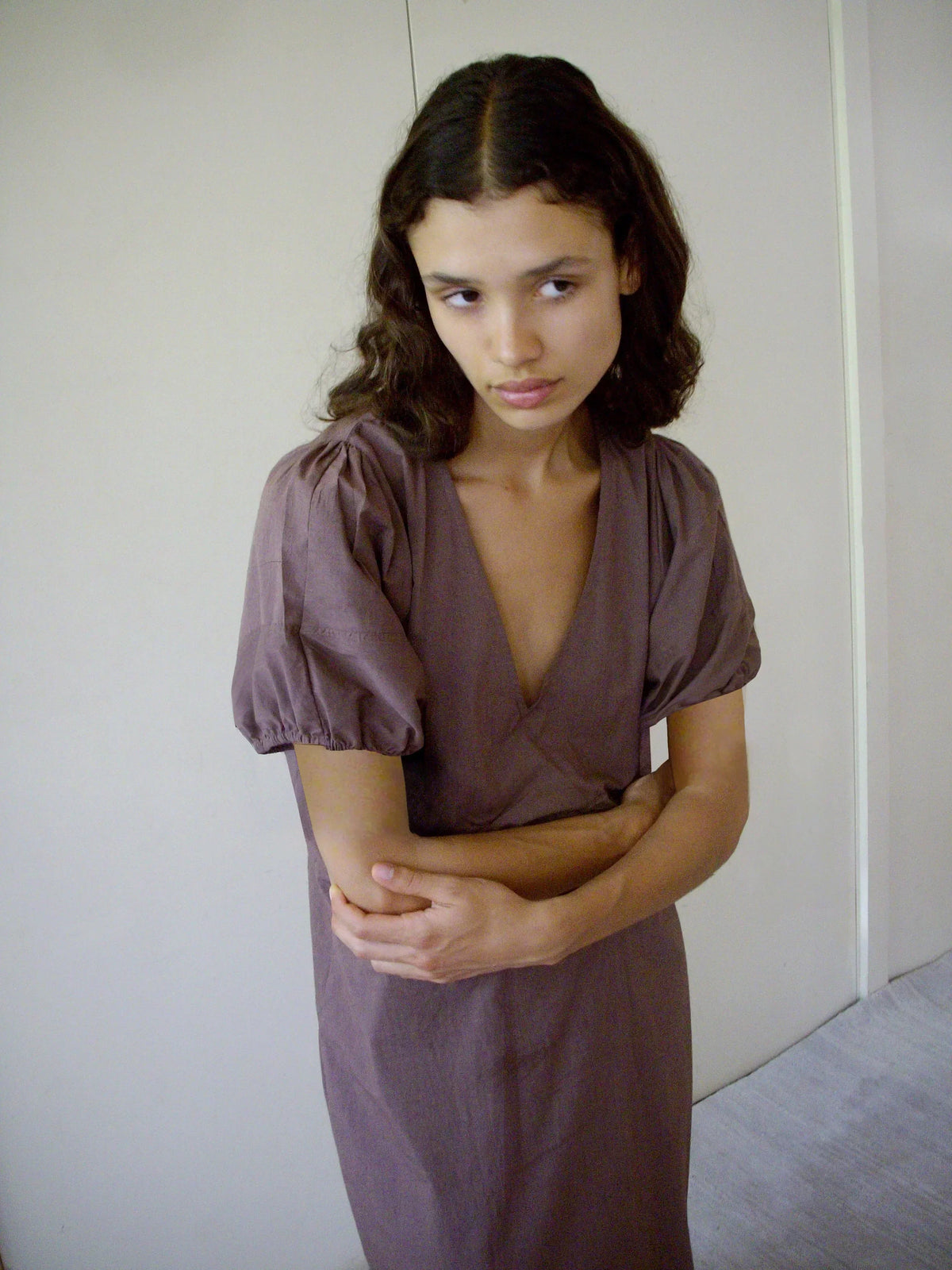 Pinched Dress - Cedar
