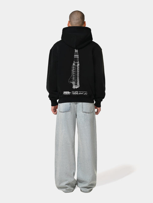 1886 X RAKETA ROCKET HOODIE - BLACK