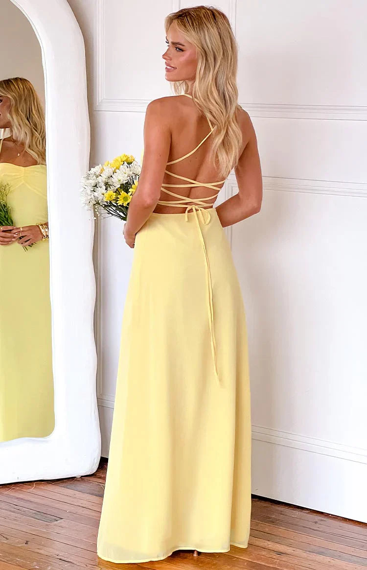 Arabelle Yellow Maxi Dress