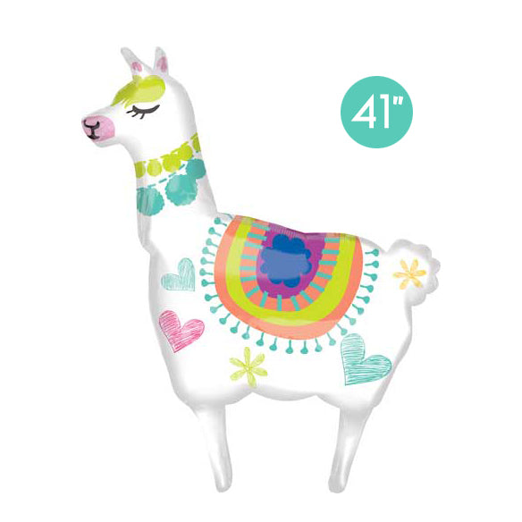 41-inch Llama Foil Balloon