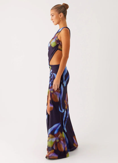 Zanzibar Maxi Dress - Dark Floral