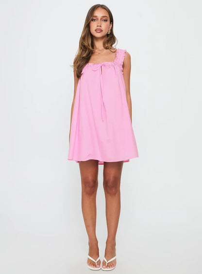 Swing Mini Dress Pink