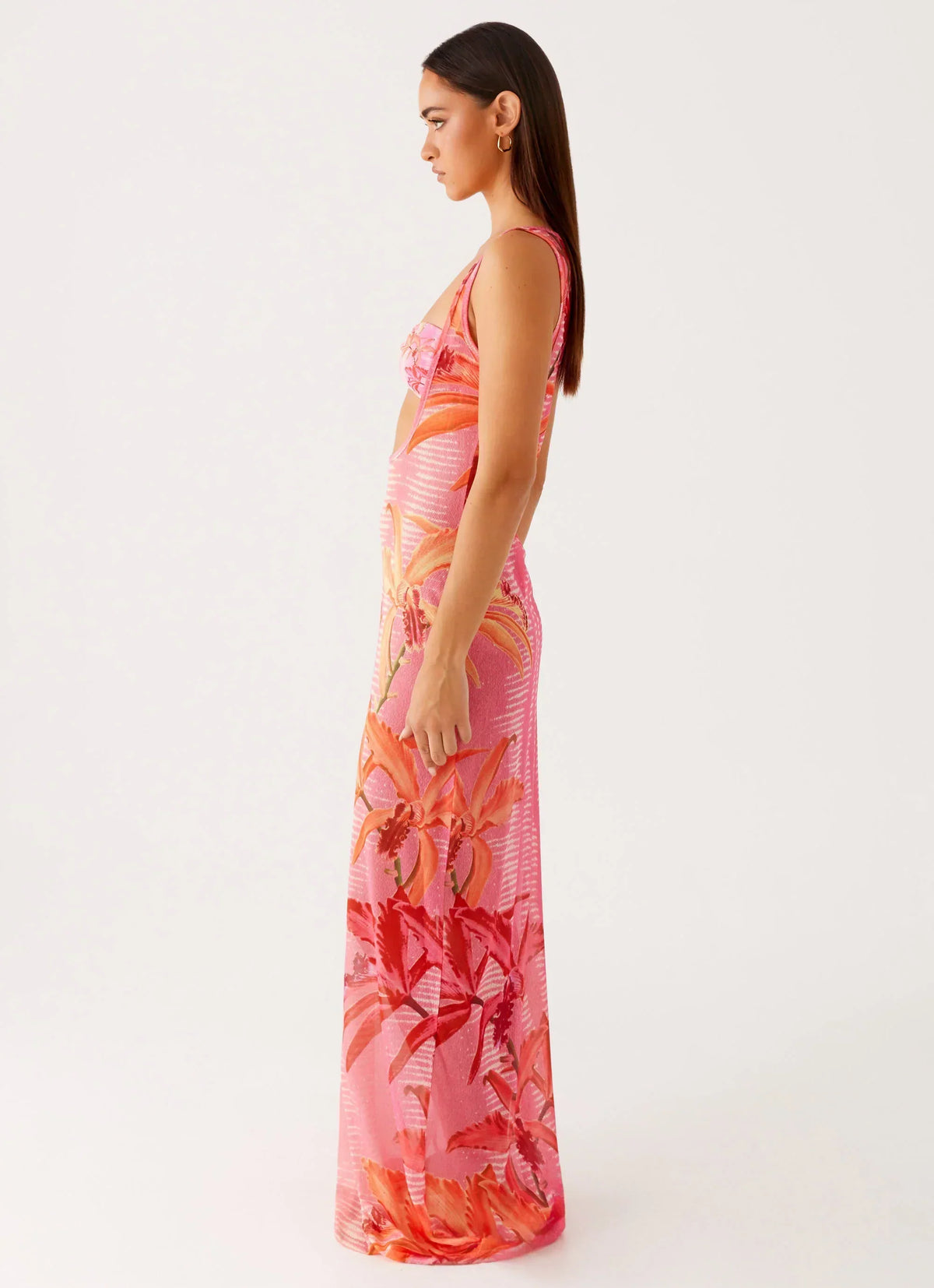 Sorella Maxi Dress - Tropical Pink Print