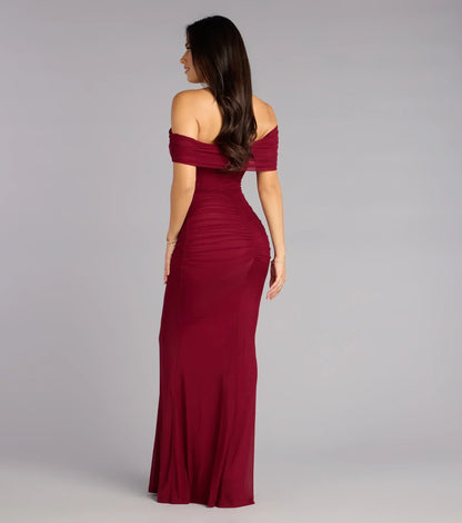 Ashlynn Off-Shoulder Mermaid Formal Dress