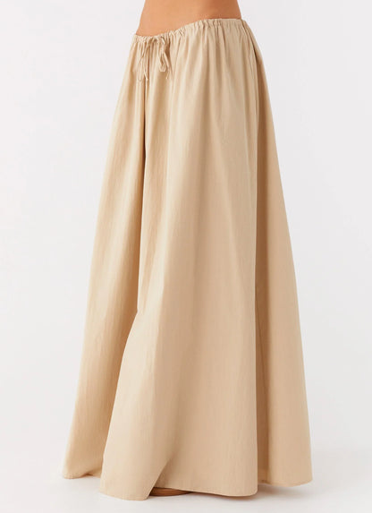 Randy Maxi Skirt - Tan