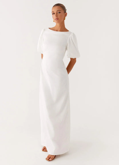 Judy Maxi Dress - White