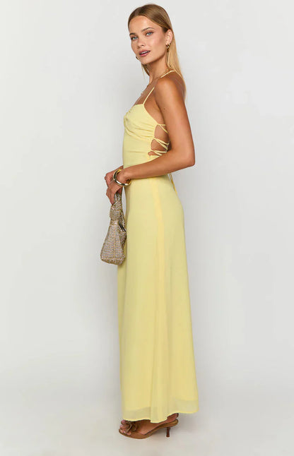 Arabelle Yellow Maxi Dress