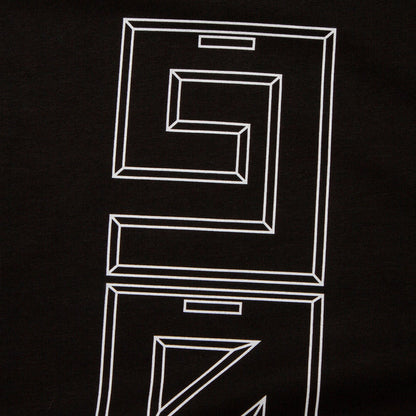 909 White Vertical Back Print - Tshirt - Black