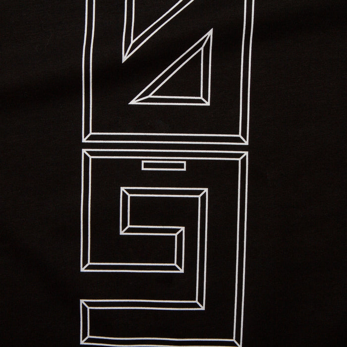 909 White Vertical Back Print - Tshirt - Black