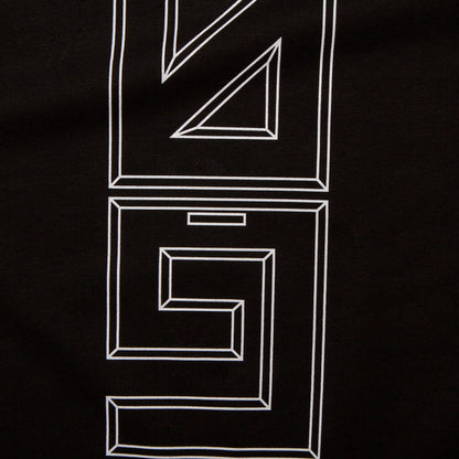 909 White Vertical Front Print - Tshirt - Black