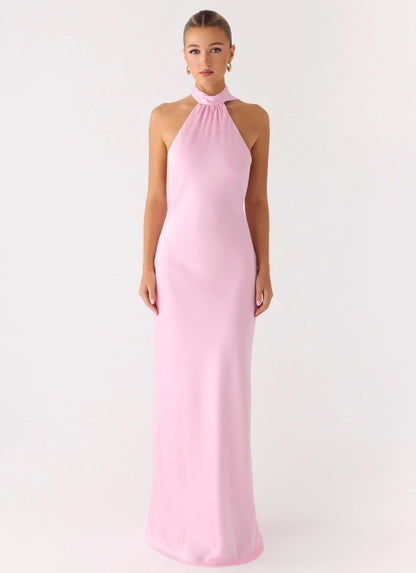 Keena Scarf Maxi Dress - Pink