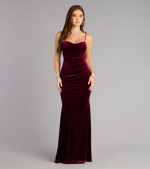 Layne Velvet Mermaid Formal Dress