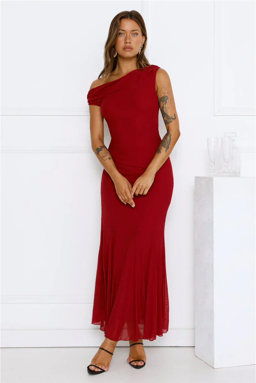 Moonlit Mischief Mesh Maxi Dress