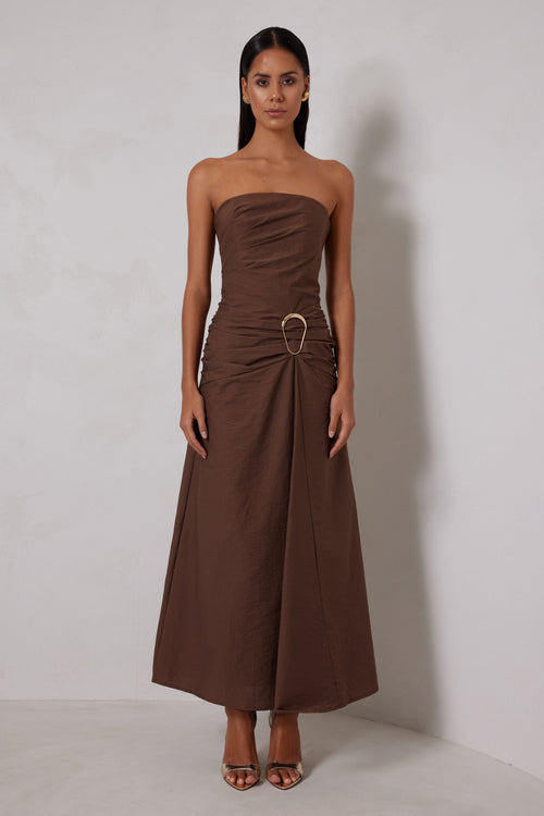 Briella Dress - Chocolate