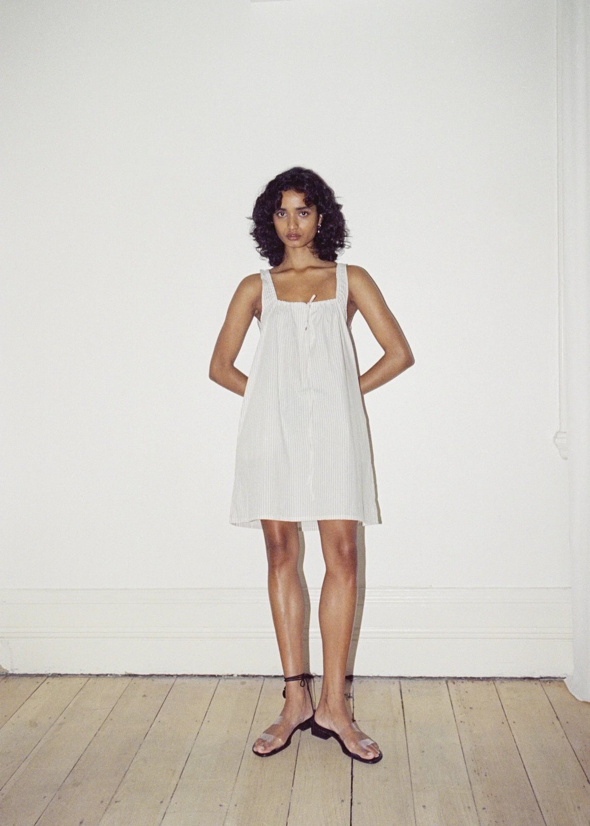 the bow dress - story stripe