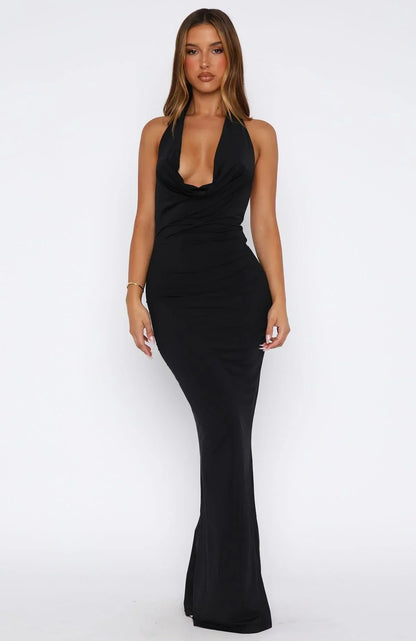 Vacation Time Maxi Dress Black