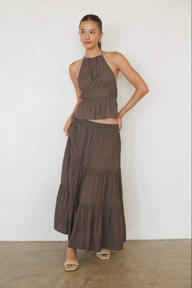 Hope Tiered Maxi Skirt