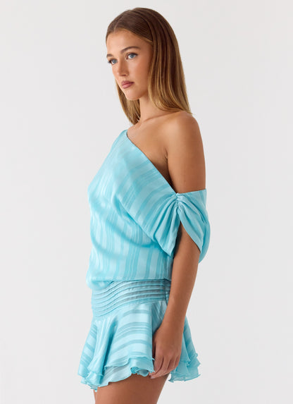 Lowey Mini Dress - Pale Blue