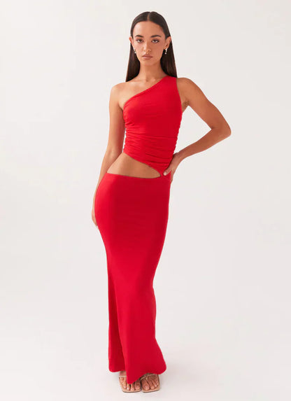 Mia Asymmetrical Long Dress