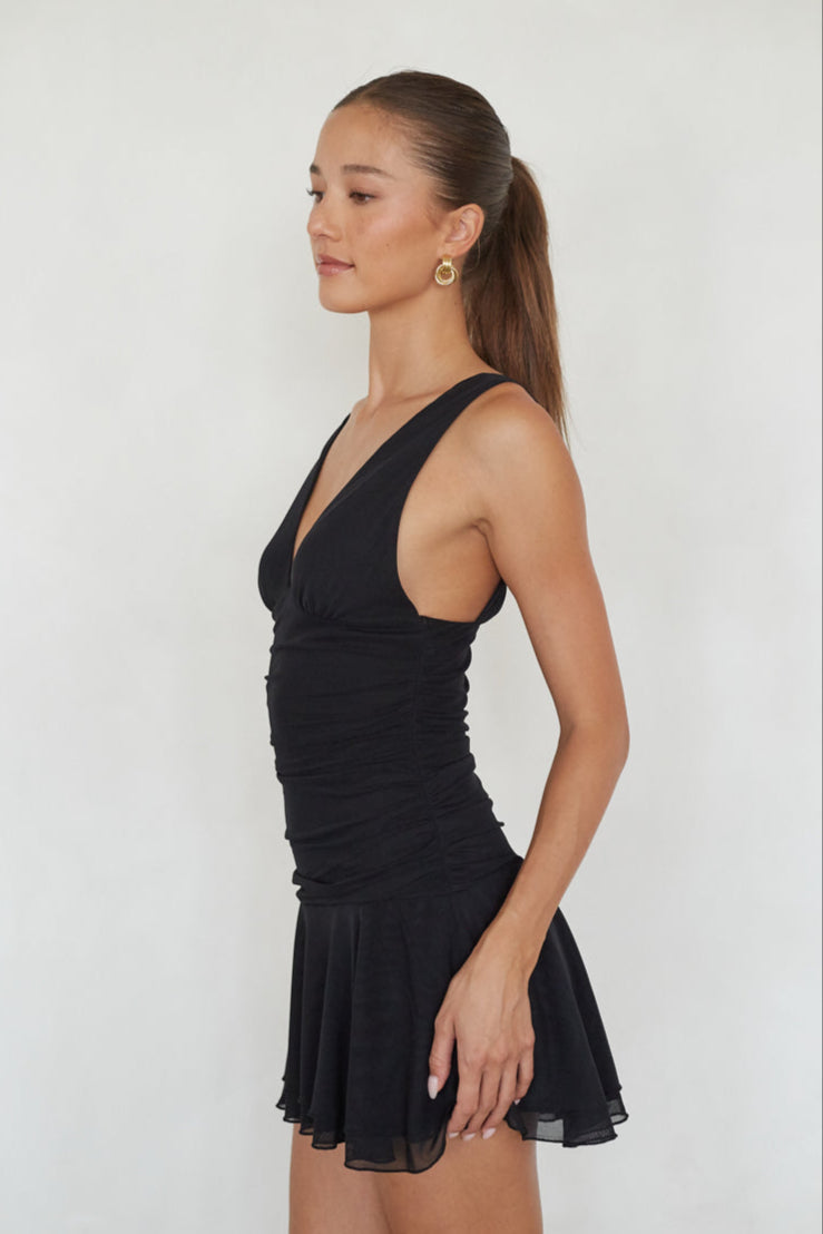 Quinley Drop Waist Mini Dress