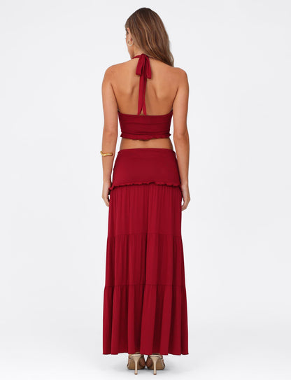 Solea - Twist Waist Maxi Set