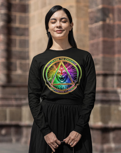 AA - Courage To Change Long Sleeve dtg Tee