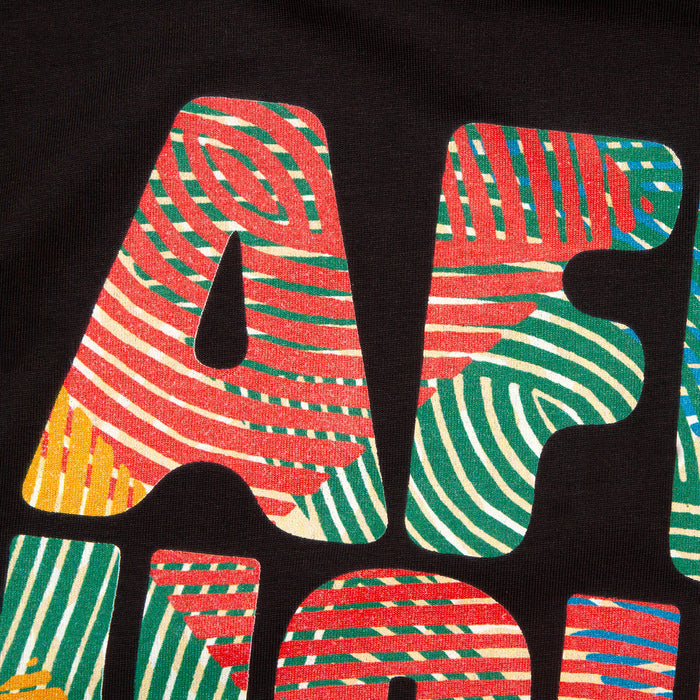Afro House Colours Back Print - Tshirt - Black