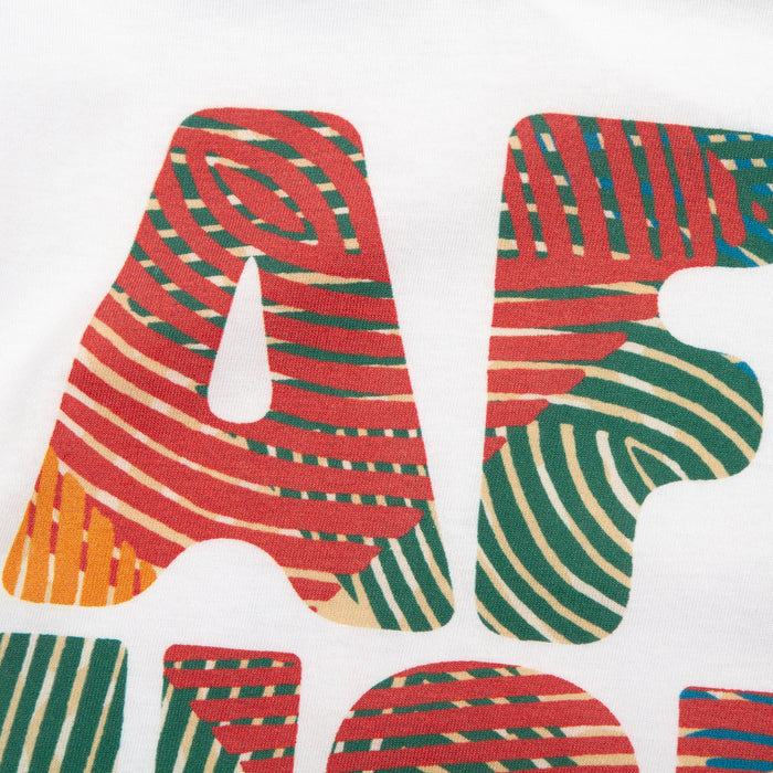 Afro House Colours Front Print - Tshirt - White