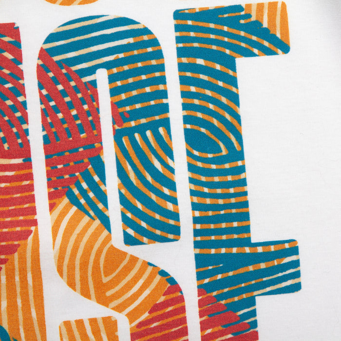 Afro House Colours Front Print - Tshirt - White