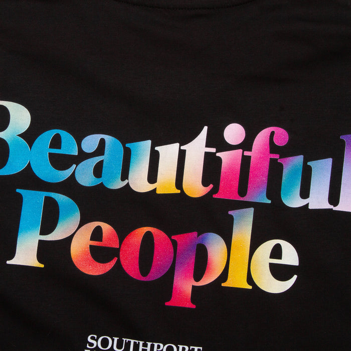 Beautiful People Front Print - Tshirt - Black