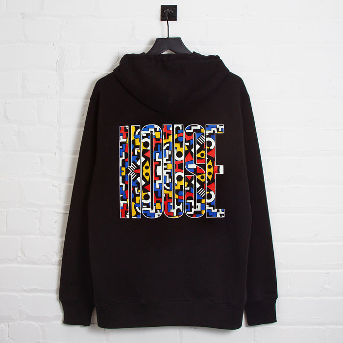 Bepop Higher House Back Print - Hood - Black