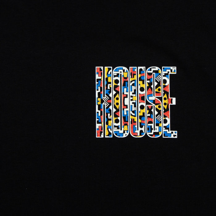 Bepop Higher House Back Print - Hood - Black