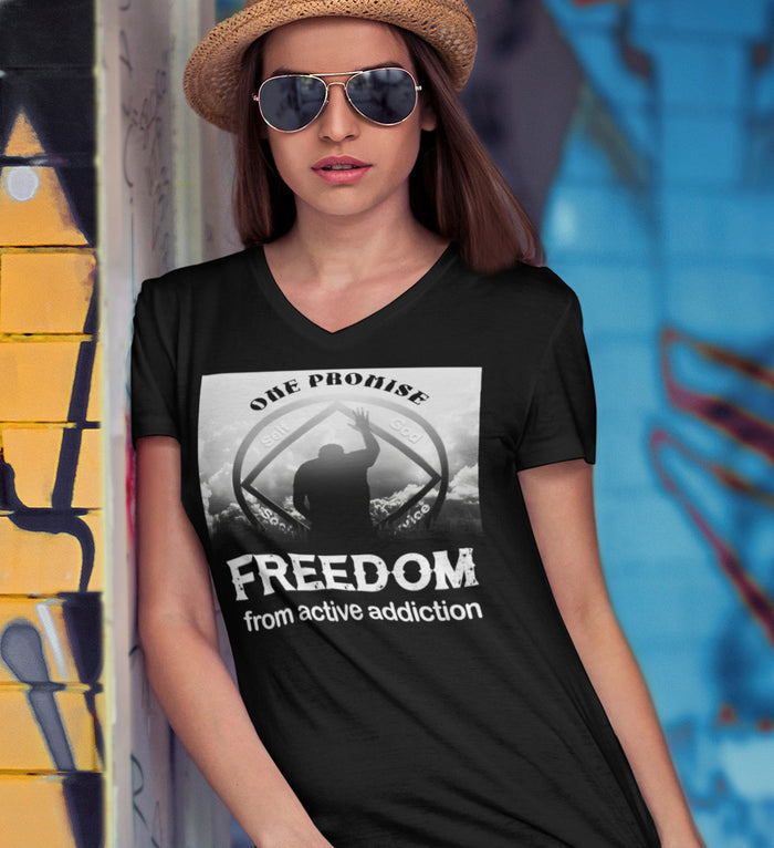 Blessed With Freedom dtg V-Neck Tee