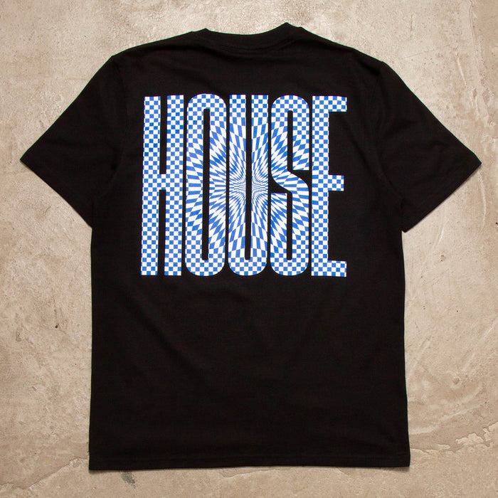 Blue Void Higher House Back Print - Tshirt - Black