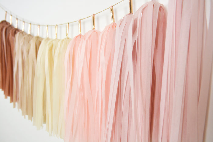 Boho Rainbow Tassel Garland