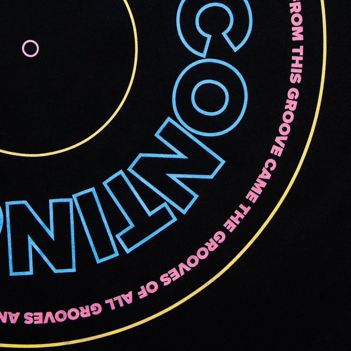BP Continuous Groove Front Print - Tshirt - Black