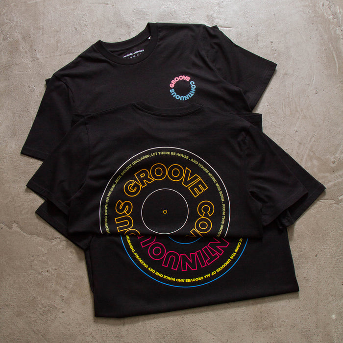 BP Continuous Groove Front Print - Tshirt - Black