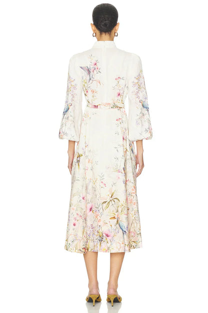 Rebellion Button Midi Dress