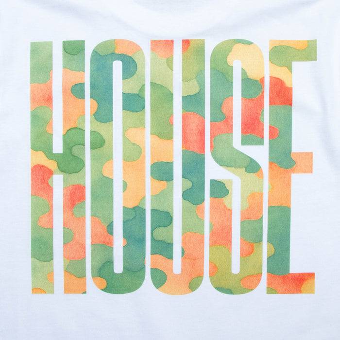Camo Higher House Front Print - Tshirt - White